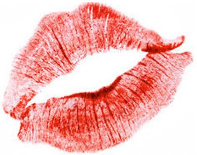red lipstick mark